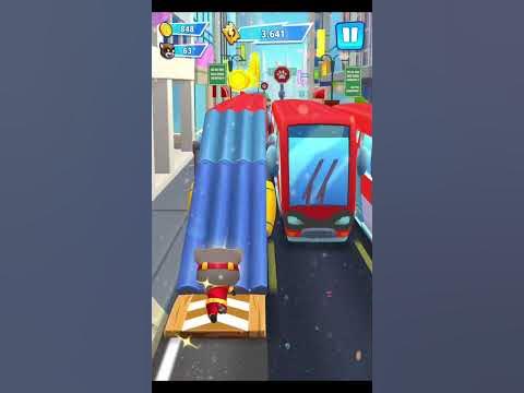 Как сражаться с злыми енотами по всему городу | Talking Tom: Hero Dash - YouTube